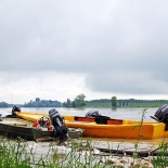 Boats on the Po River